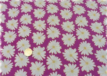 Margit Blumenstoff Jersey aus Baumwolle mit Margeriten